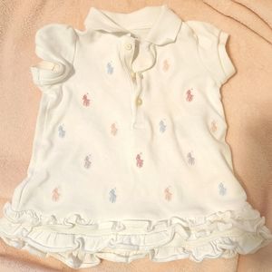 Infant Ruffled Polo Shirt/Dress